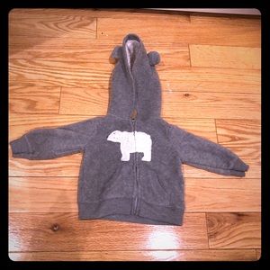 Carters boys/girls bear hoodie